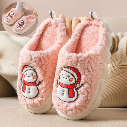 Cute Snowman House Slippers