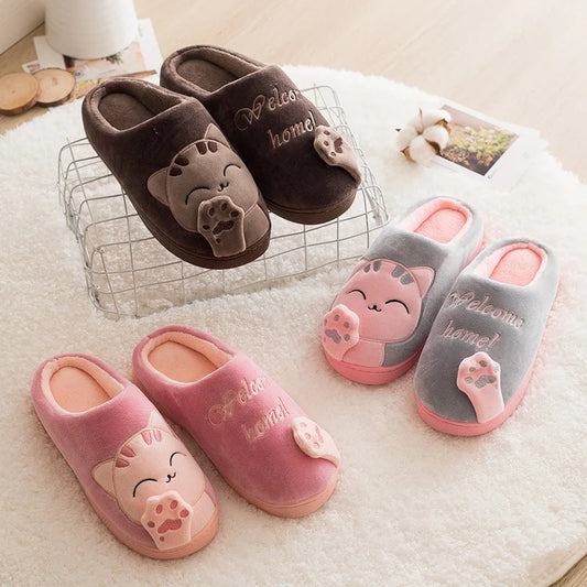 Lovely Kitty Cotton House Slippers